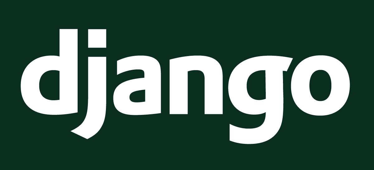 Django banner, white text in green background